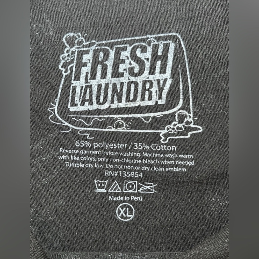 Fresh Laundry Boy Size XL Black Short Sleeve Graphic Teddy Bear T Shirt - Picture 4 of 4